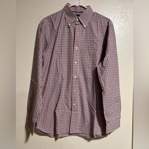 Ralph Lauren Shirt Mens Long Sleeve Lightweight Multi Color Plaid Cotton Size L